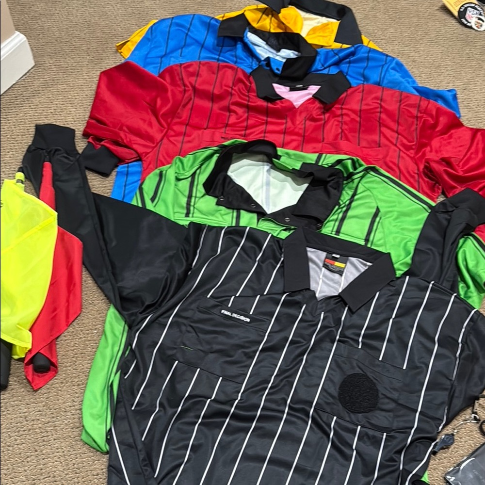 Men's soccer referee Jerseys